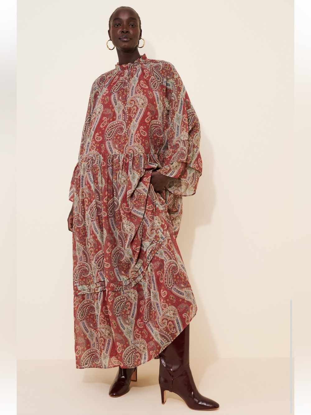 NWOT Pinnacle by Shruti Sancheti size S Paisley maxi dress